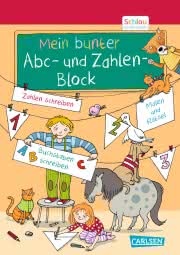 Schlau für die Schule: Mein bunter ABC- und Zahlen-Block Kinderbeschäftigung ab 5 Jahren Einschulung