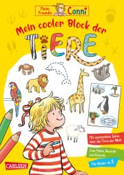 Conni Gelbe Reihe Mein cooler Block der Tiere Kinderbeschäftigung ab 5 Jahren