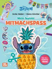 Disney Stitch: Mein bunter Mitmachspaß Beschäftigungsbuch ab 4 Jahren 