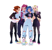 Wir stellen vor: die Kinderbuch-Heldinnen der Girl-Group Aura aus der Buchreihe K-Pop Academy