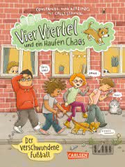 Vier Viertel und ein Haufen Chaos 2: Der verschwundene Fußball Kinderbuch ab 6 Jahren