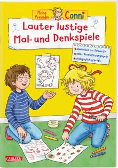 Cover Conni Gelbe Reihe Lauter lustige Mal- und Denkspiele