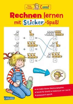 Cover Conni Rechnen lernen mit Sticker-Spaß