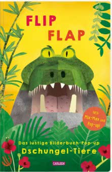 Cover Flip Flap: Das lustige Bilderbuch-Pop-up Dschungel-Tiere