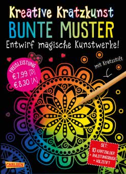 Kreative Kratzkunst Bunte Muster Cover