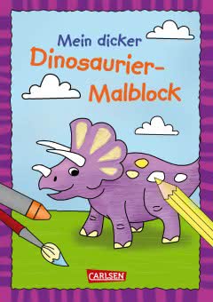 Mein dicker Dinosaurier-Malblock Cover