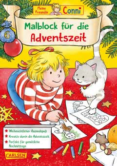 Conni Gelbe Reihe (Beschäftigungsbuch): Mein Malblock für die Adventszeit Cover