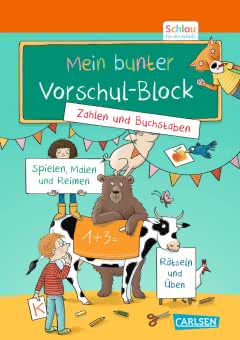 Schlau für die Schule: Mein bunter Vorschul-Block Einschulung Kinderbeschäftigung ab 5 Jahren