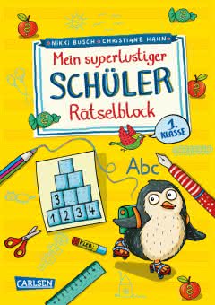 Mein superlustiger Schüler Rätselblock Beschäftigungsbuch ab 7 Jahren 