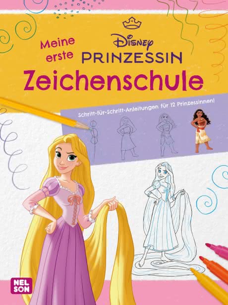 Disney Prinzessin meine erste Zeichenschule Beschäftigung ab 5 Jahren