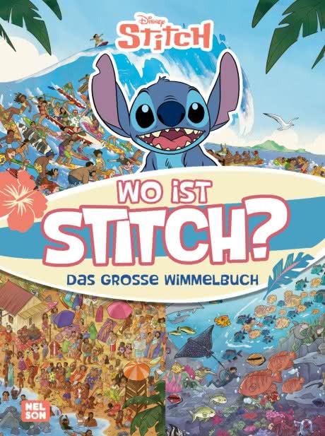 Disney Wo ist Stitch? das große Wimmelbuch Beschäftigungsbuch ab 4 Jahre