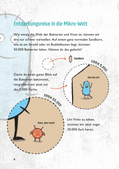 Winziges Leben. Corona und andere Mikroben für Kinder erklärt