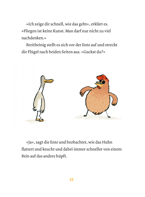 Innenseite "Lahme Ente, blindes Huhn"