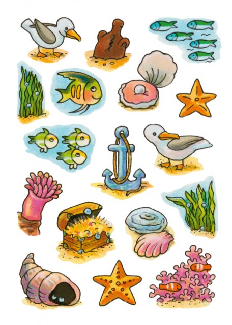 Tiere mit Stickern 6
