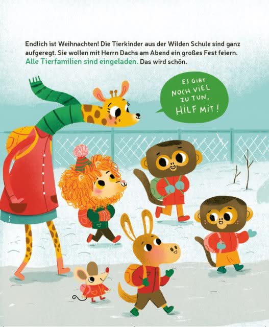 Wilde Weihnachten mit den Tierkindern Book Flip 1