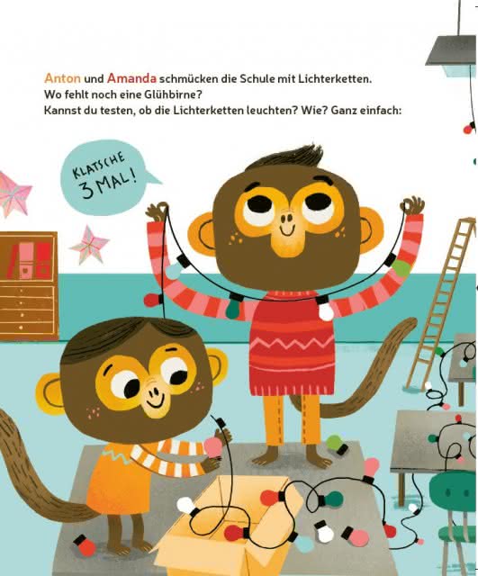 Wilde Weihnachten mit den Tierkindern Book Flip 3