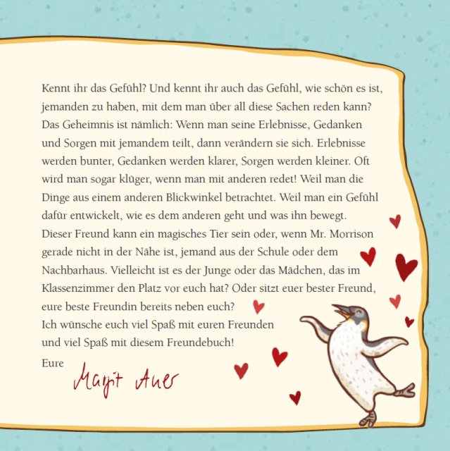 Die Schule der magischen Tiere: Meine Freunde - Innenseite