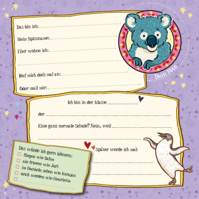 Die Schule der magischen Tiere: Meine Freunde - Innenseite