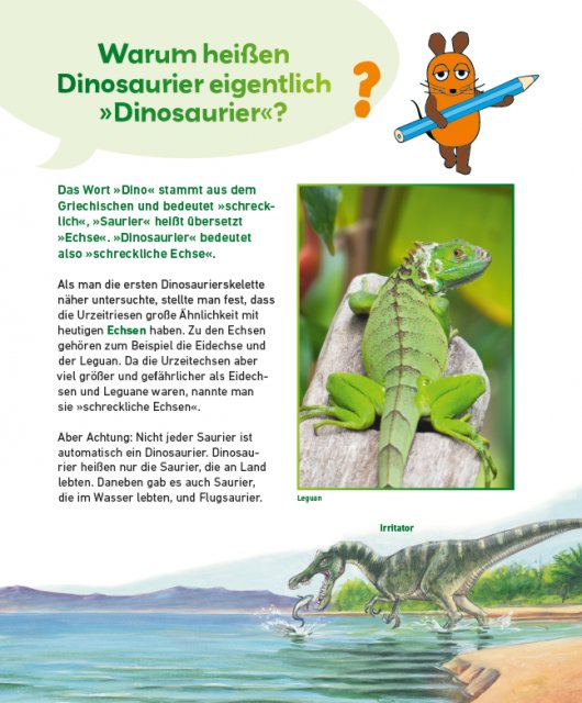 Frag doch mal die Maus - Dinosaurier Innenseite