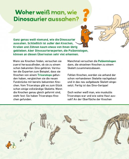 Frag doch mal die Maus - Dinosaurier Innenseite