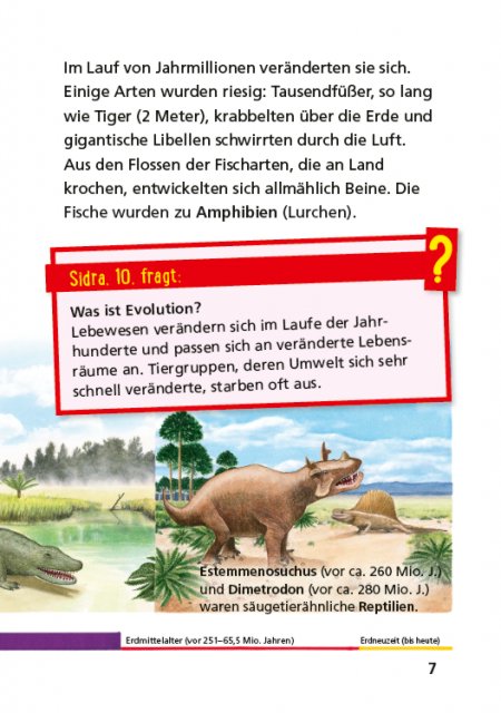 Pixi Wissen 74: Dinosaurier und Urzeittiere Innenseite