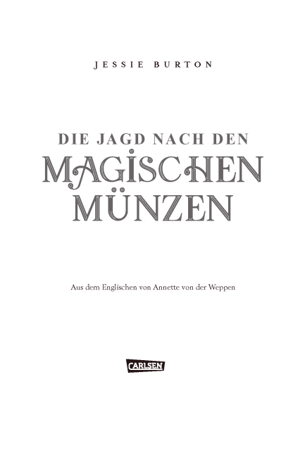 Titelseite Die Jagd nach den magischen Münzen