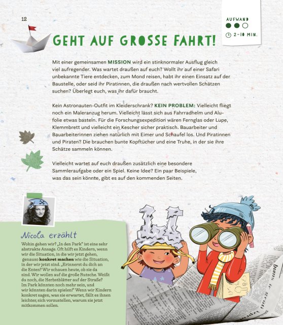 Geht auf grosse Fahrt! Spiele und Rituale für euren Alltag