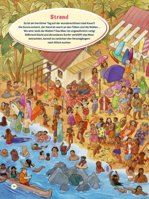 Wo ist Stitch? Am Strand
