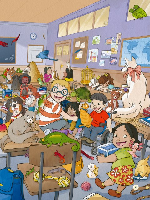 Wo ist Stitch? Zweite Seite Lilos Schule