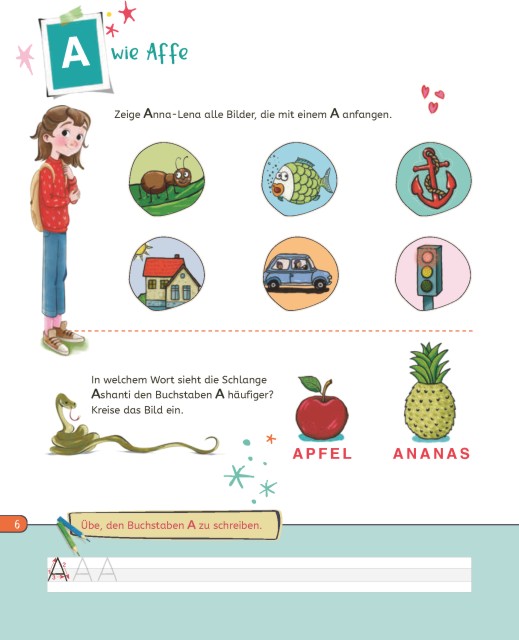 Die Schule der magischen Tier: Das große ABC-Lernheft Beschäftigungsbuch ab 5 Jahren bookflip Inhalt Seite 4