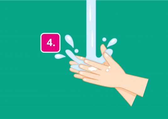 Richtig Hände waschen 4