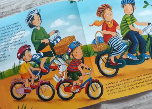 Max macht Ferien Innenseite Radtour Familie