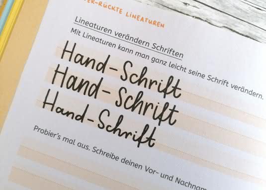 Interview Odersky Schreibübungsbuch Innenseite Runde Handschrift