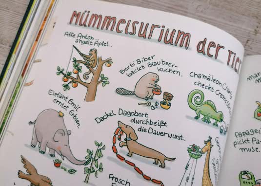 Tummelsurium der Tiere Innenseite Müemmlsurium