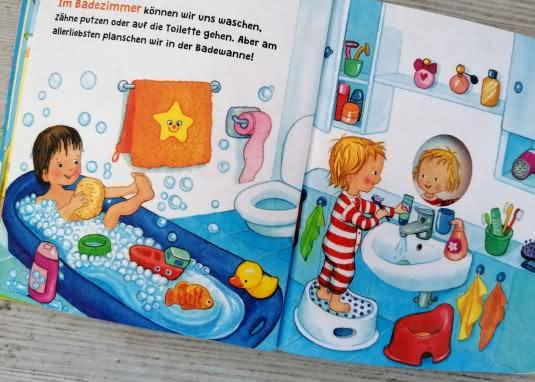 Baby Pixi Mein Lieblingsbuch vom Zuhause Innenseite Bad