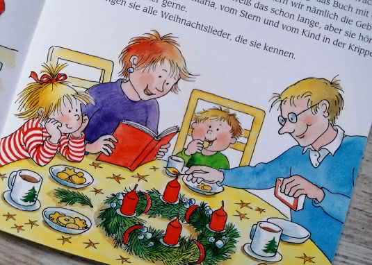 LESEMAUS Conni feiert Weihnachten Innenseite Advent