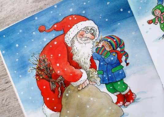 LESEMAUS Conni feiert Weihnachten Innenseite Weihnachtsmann