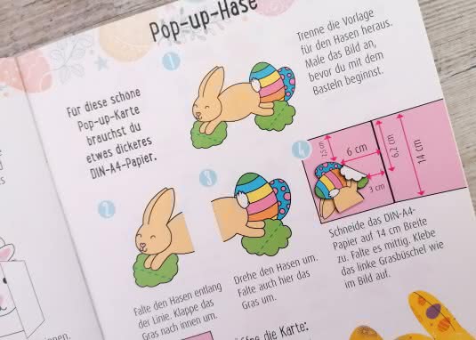 Kreatives Bastelset Ostern Innenseite Hase