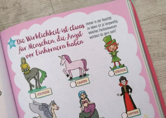 Dein Mädchenbuch Innenseite Fantasiewesen