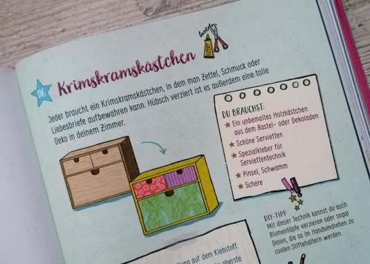 Dein Mädchenbuch Innenseite Krimskramskästchen