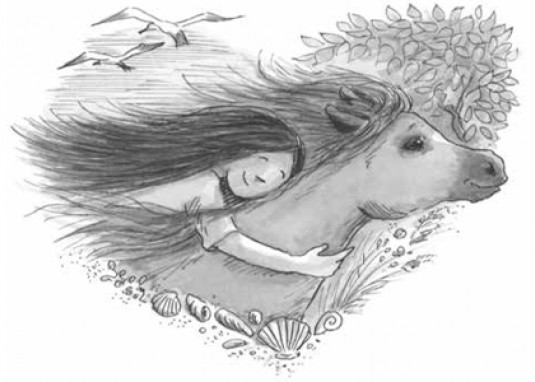 Ponyherz am Meer