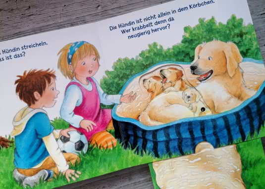 Mein erstes HÖR MAL Tierkinder Innenseite Hunde