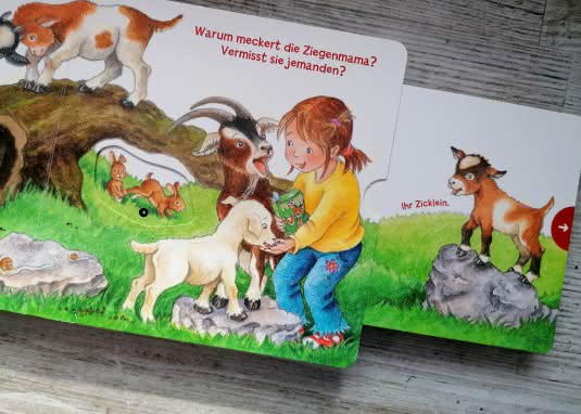 Mein erstes HÖR MAL Tierkinder Innenseite Ziegen