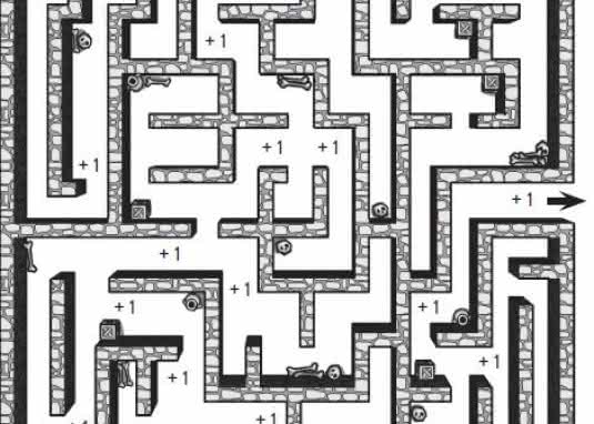 Unlock! Flucht aus den Katakomben Innenseite Labyrinth
