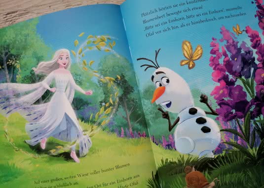 Das große Olaf-Vorlesebuch Innenseite Olaf mit Elsa