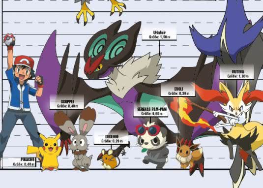 Pokémon Das große Lexikon Innenseite Größe