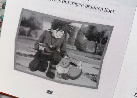 Pokémon Auf in den Westen, Ash! Innenseite Ash und Evoli