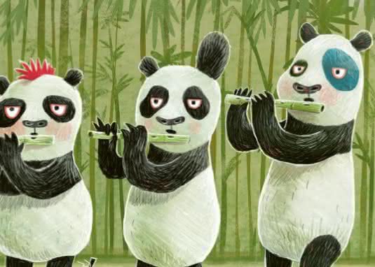 Panda-Pand Innenseite Band