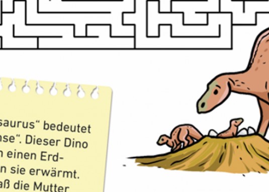 Frag doch mal ... die Maus: Mein Rätselblock mit der Maus – Dinos Innenseite