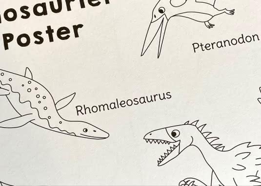 Mein erstes großes Malbuch: Dinosaurier Innenseite